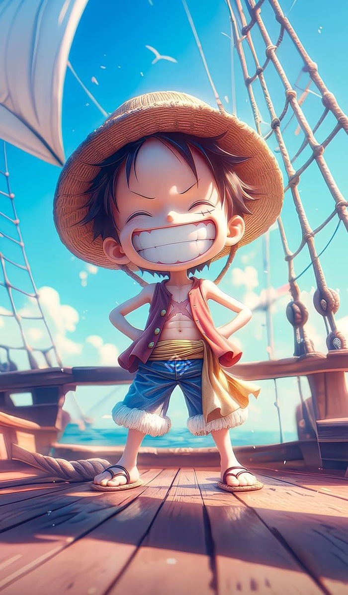 ảnh luffy chibi