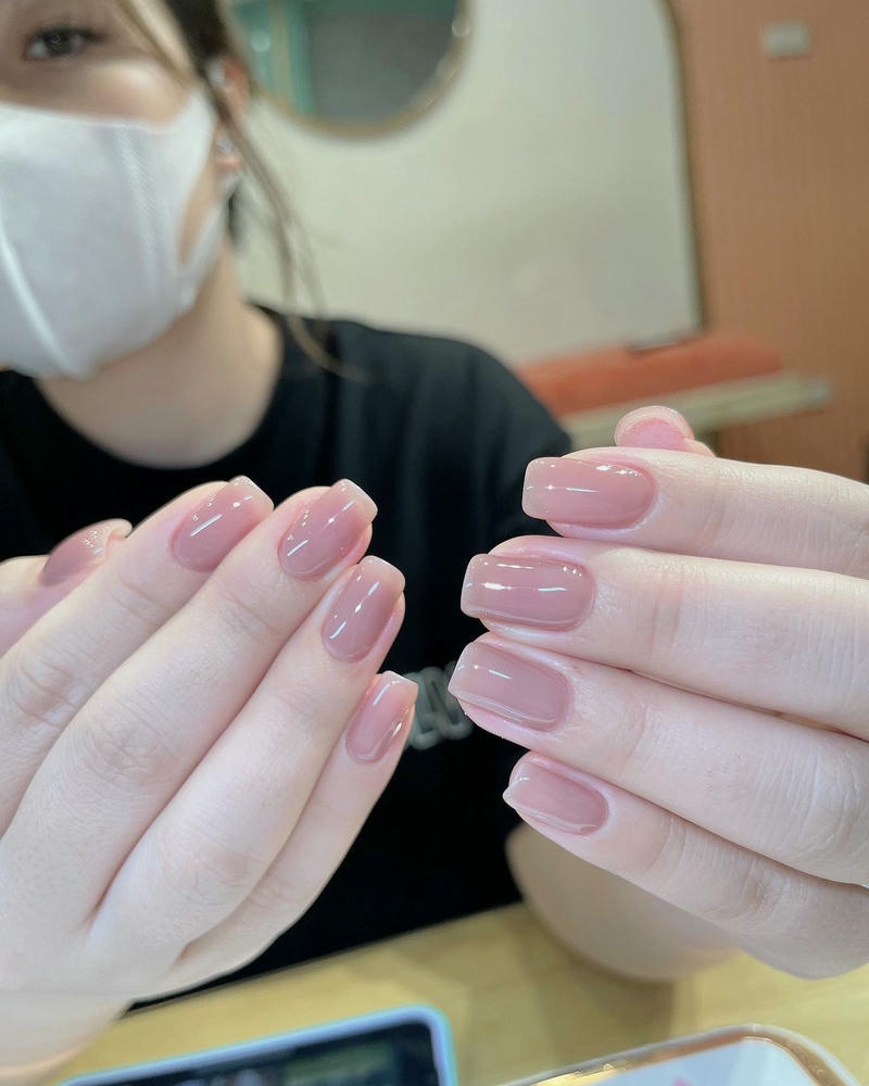 ảnh nail sơn trơn