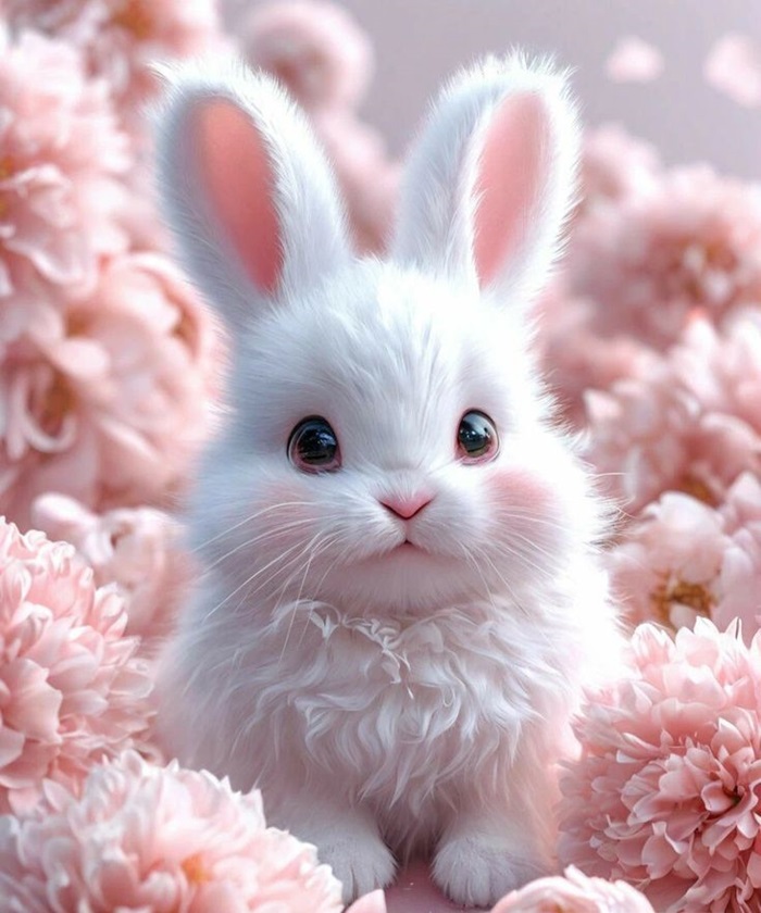 ảnh thỏ chibi đẹp