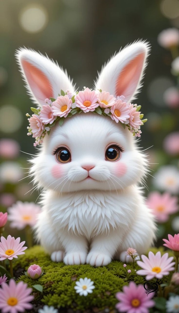 ảnh thỏ chibi xinh đẹp nhất