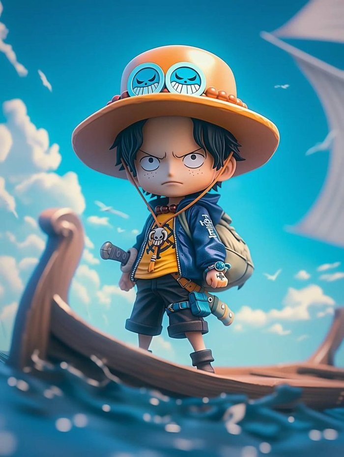 hình One Piece chibi ace đẹp trai