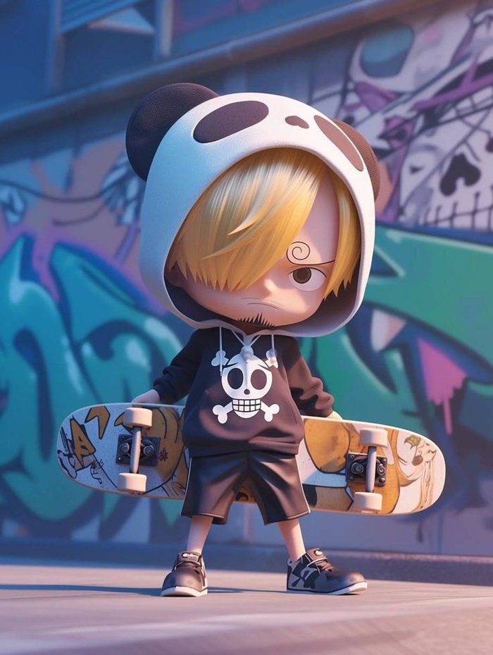 hình One Piece chibi sanj