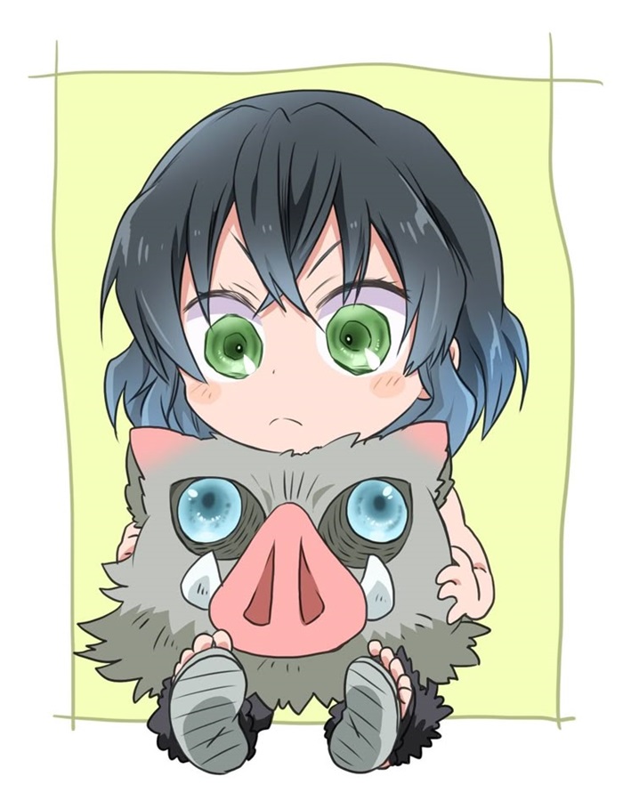 hình ảnh Inosuke chibi dễ thương nhất