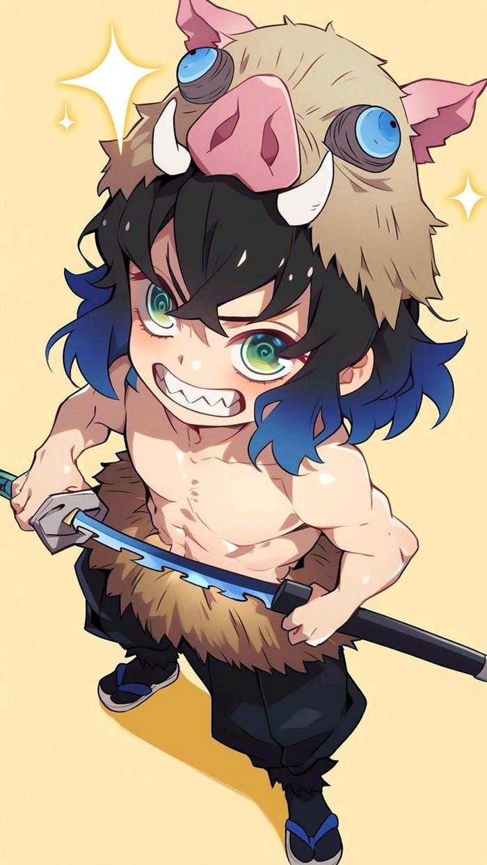 hình ảnh Inosuke chibi ngầu