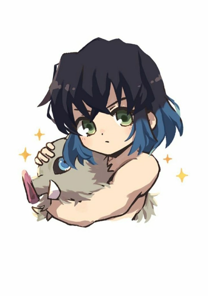 hình ảnh Inosuke chibi siêu dễ thương