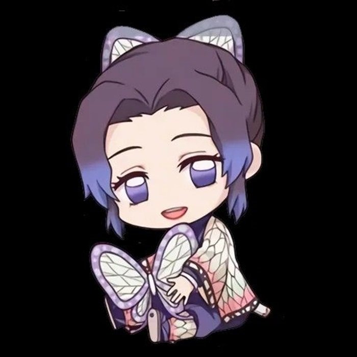 hình ảnh Shinobu Chibi cầm bướm