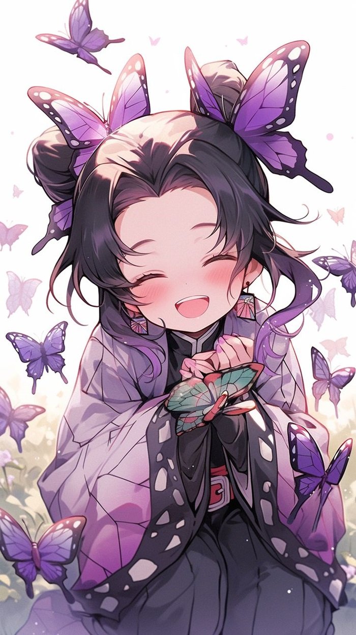 hình ảnh Shinobu Chibi nhiều màu