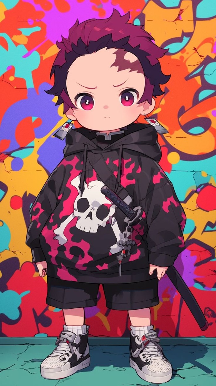 hình ảnh avatar Tanjiro chibi dễ thương