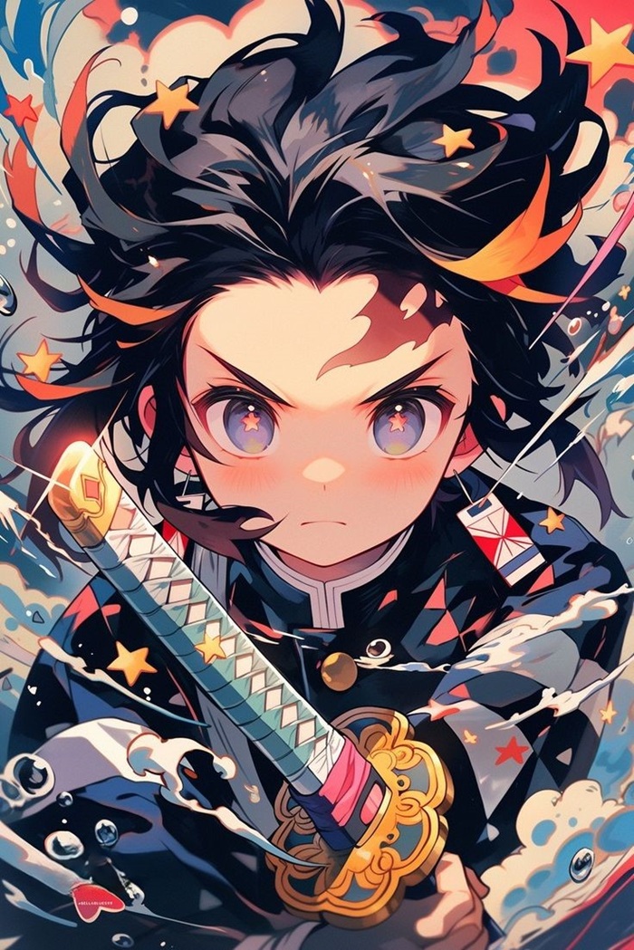 hình ảnh avatar Tanjiro chibi đẹp nhất