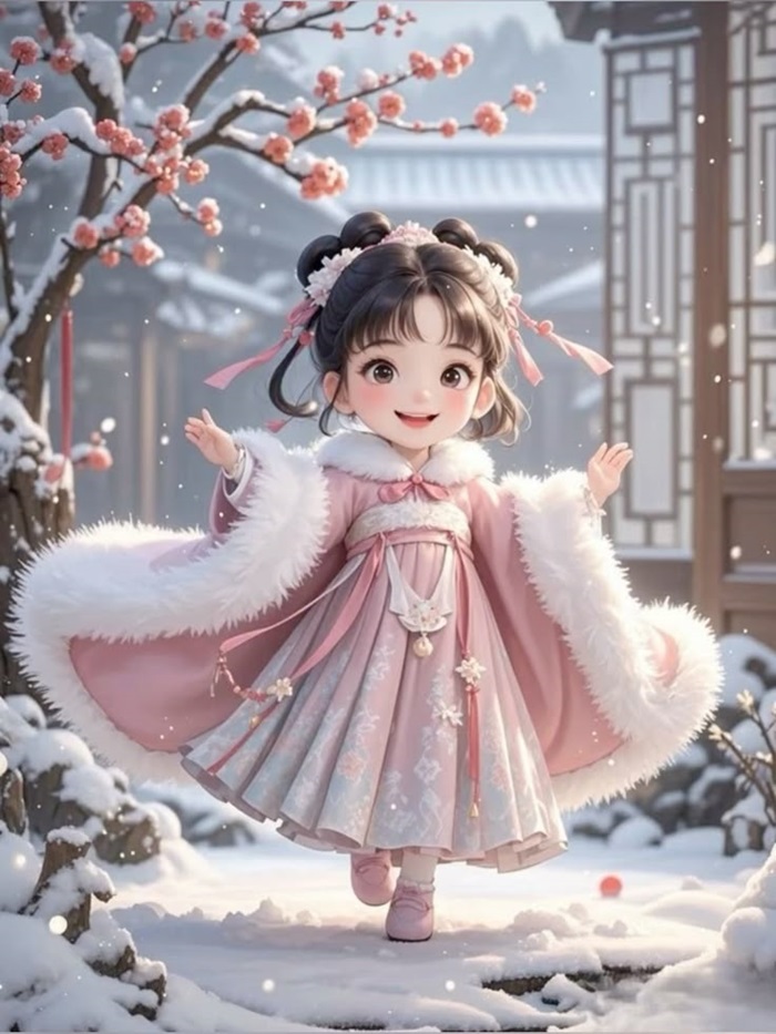 hình ảnh bé gái chibi đáng yêu