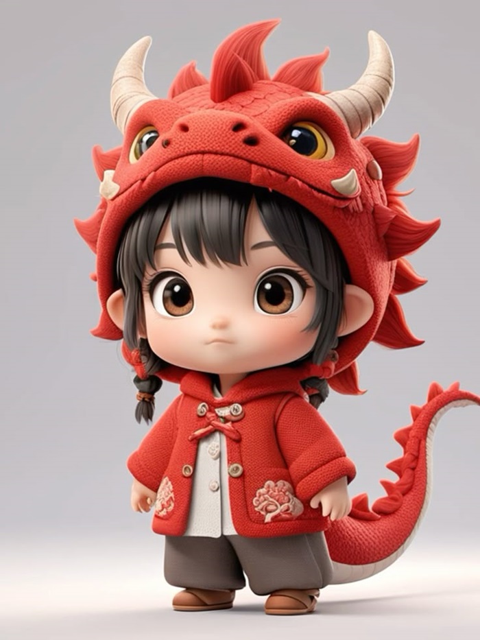 hình ảnh bé gái chibi siêu đáng yêu