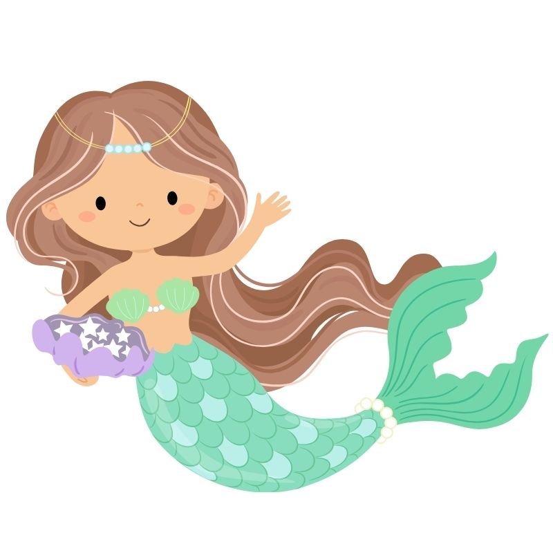 hình ảnh chibi nàng tiên cá đáng yêu