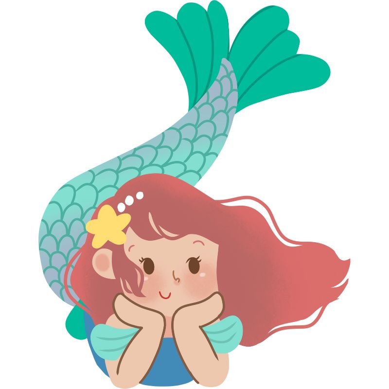 hình ảnh chibi nàng tiên cá đẹp