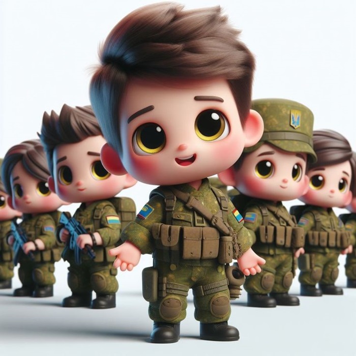 hình ảnh chú bộ đội chibi dễ thương nhất