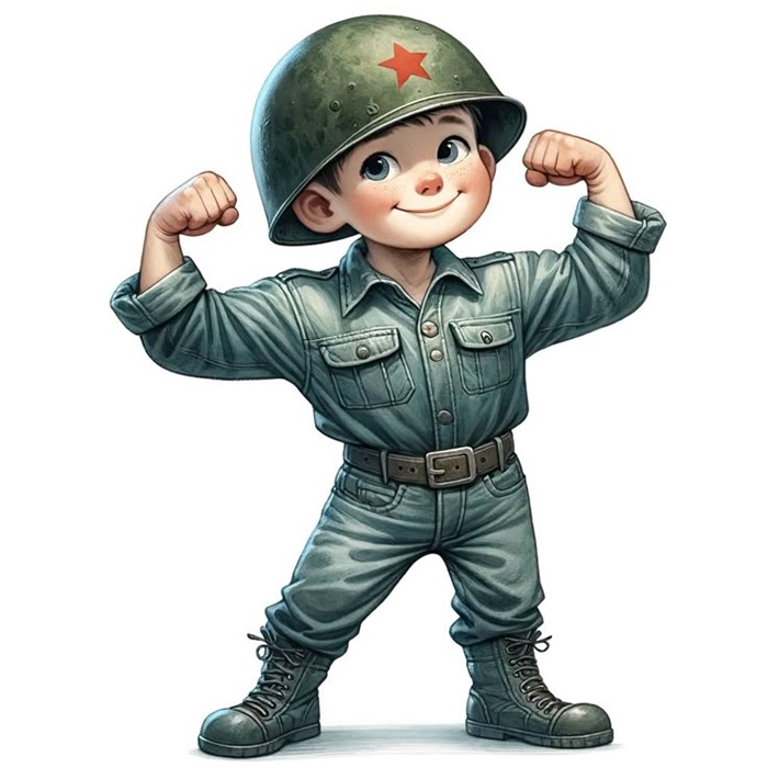 hình ảnh chú bộ đội chibi ngầu nhất