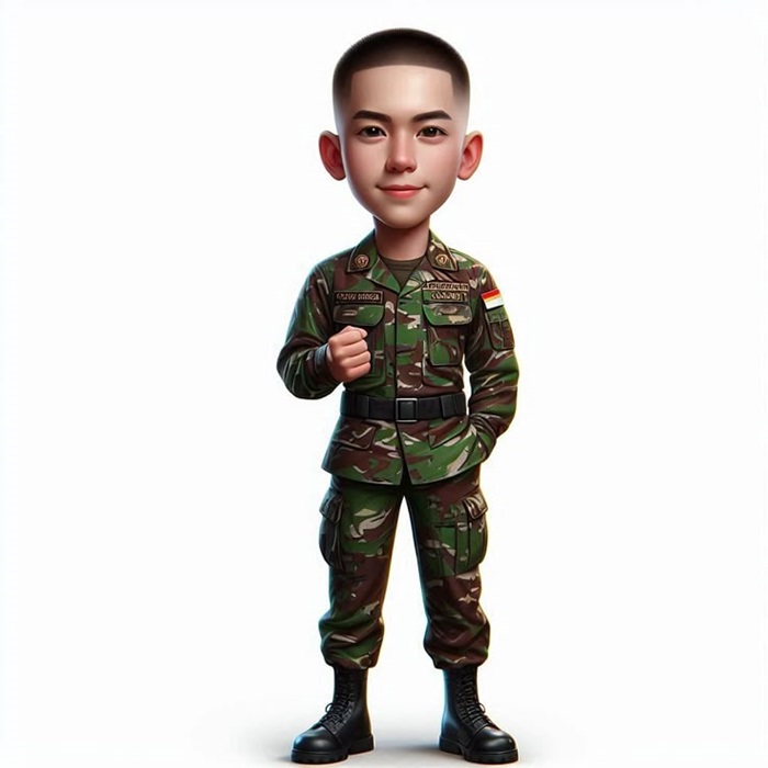 hình ảnh chú bộ đội chibi ngầu