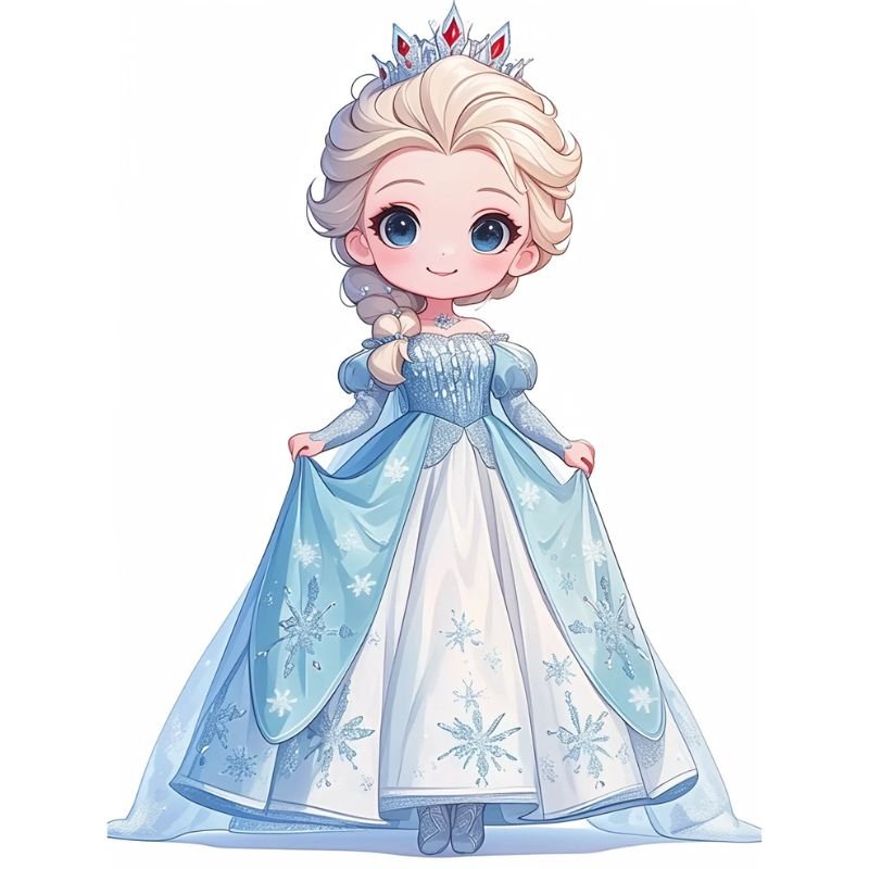 hình ảnh công chúa chibi elsa