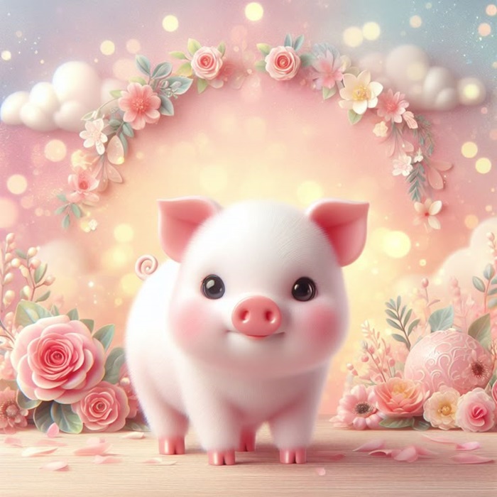 hình ảnh heo chibi cute