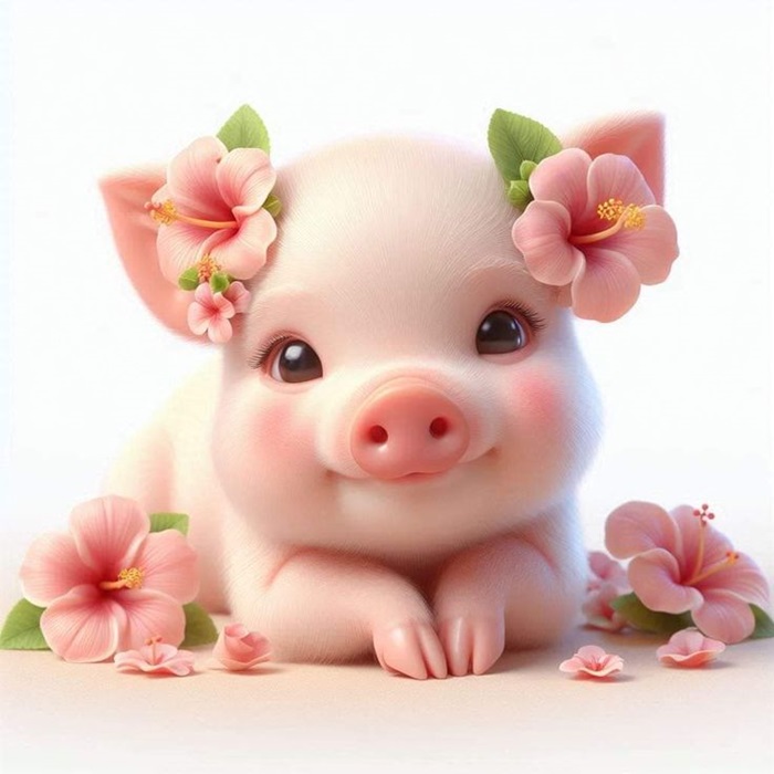 hình ảnh heo chibi dễ thương