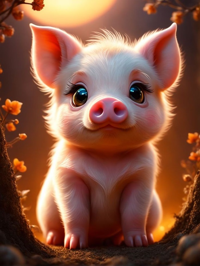 hình ảnh heo chibi siêu đẹp