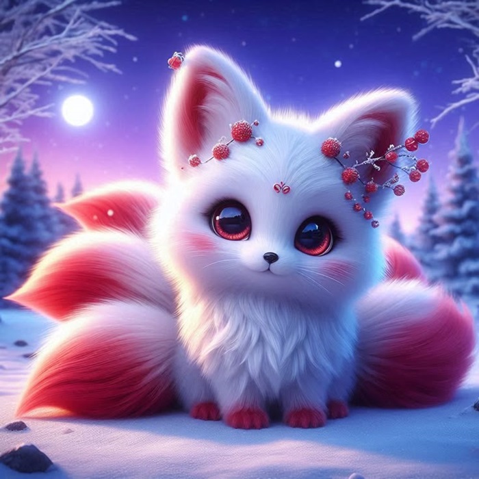 hình ảnh hồ ly chibi cute nhất