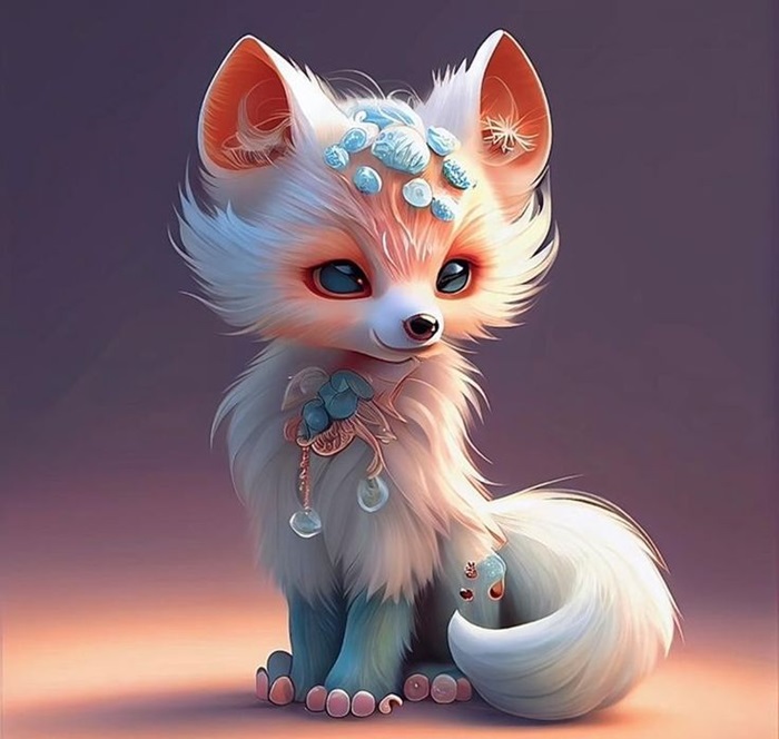 hình ảnh hồ ly chibi đáng yêu nhất