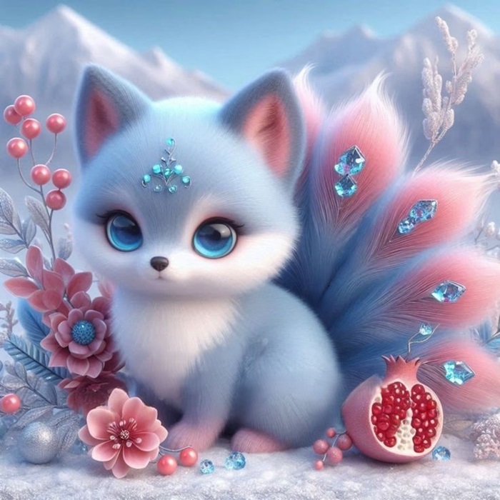 hình ảnh hồ ly chib
