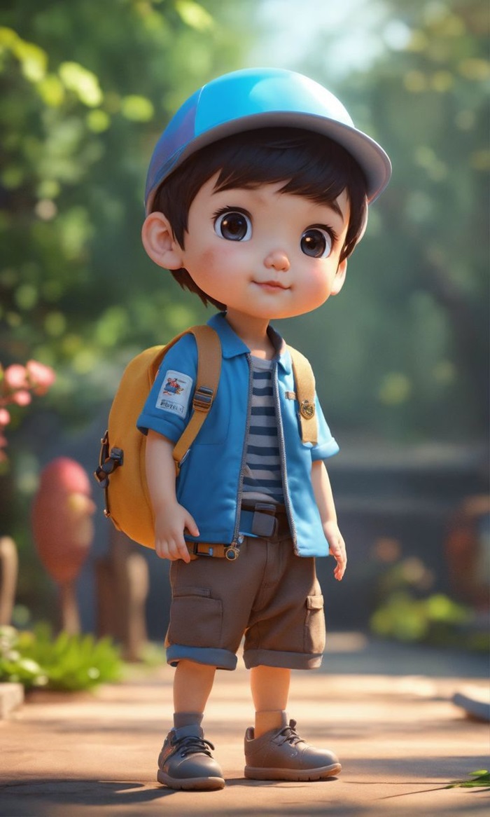 hình ảnh học sinh chibi đội mũ