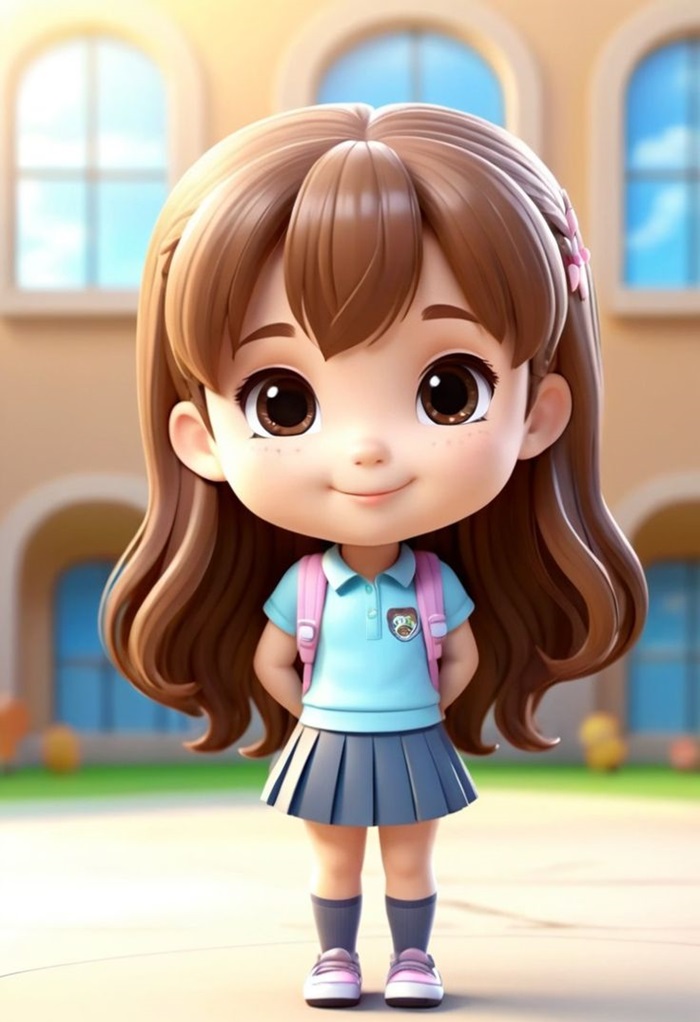 hình ảnh học sinh chibi siêu cute