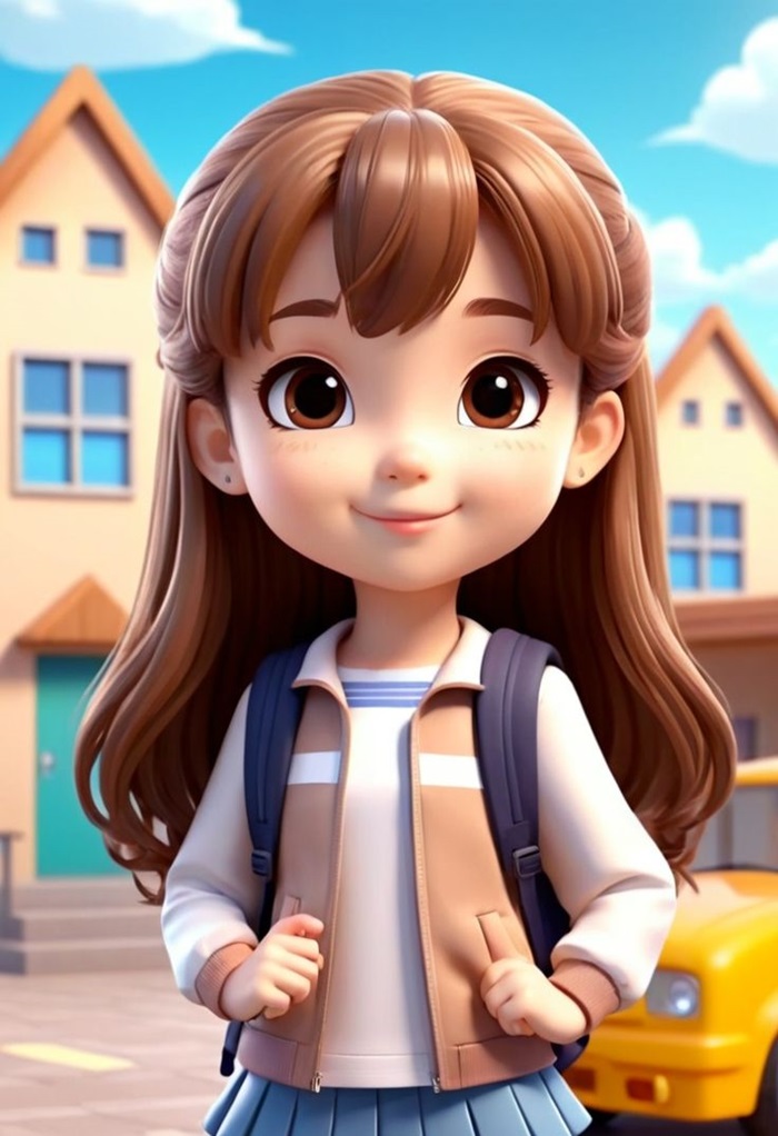 hình ảnh học sinh chibi siêu dễ thương