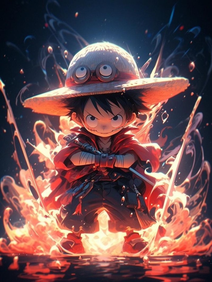 hình ảnh luffy chibi 4k