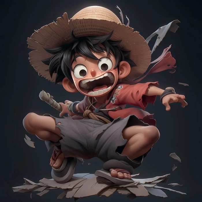 hình ảnh luffy chibi 8k