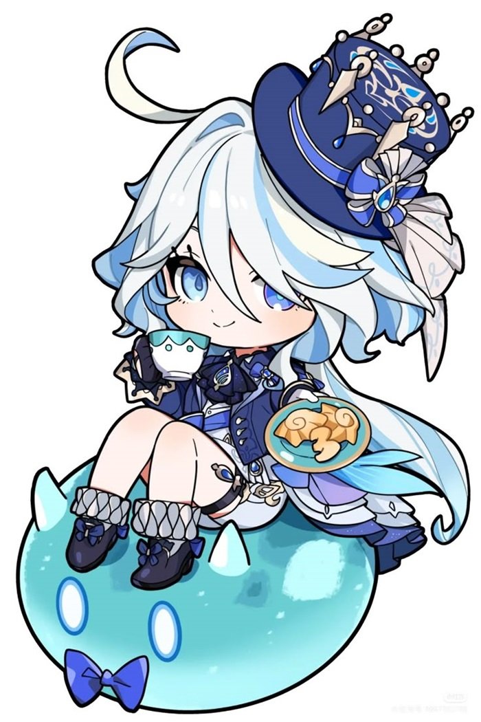 hình ảnh nền Furina Chibi