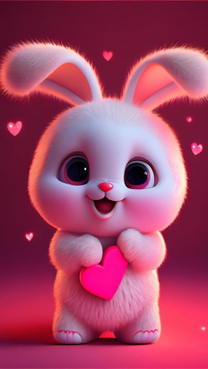 hình ảnh thỏ chibi siêu dễ thương