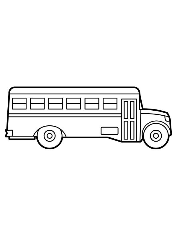 hình ảnh tranh xe buýt cho bé tô