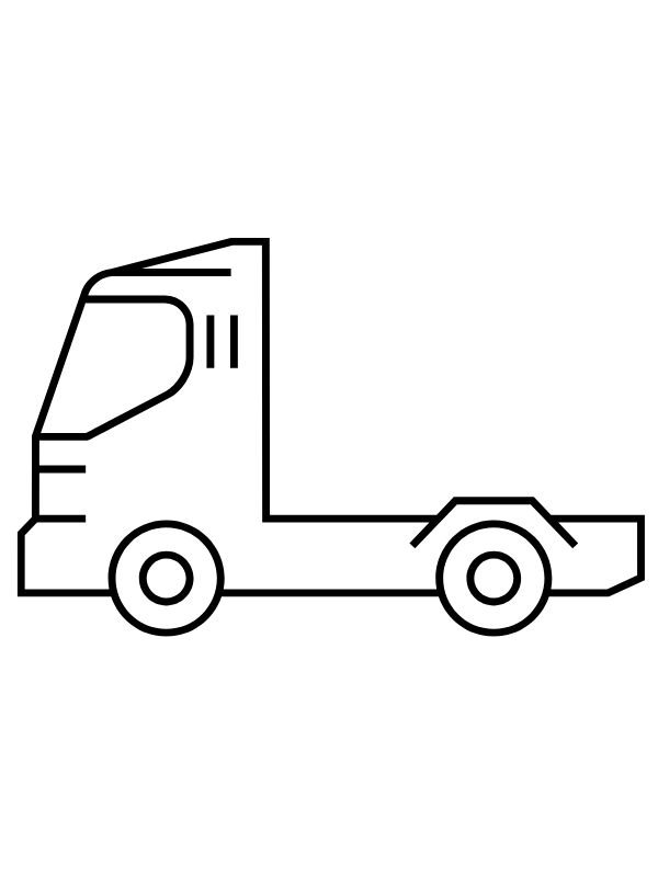 hình ảnh tranh xe container cho bé tô