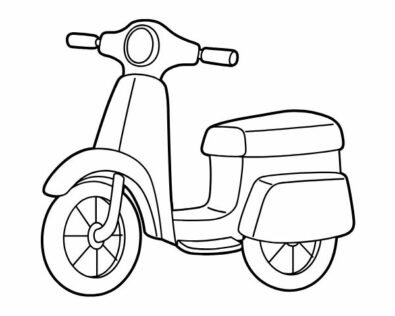101+ Tranh tô màu xe máy đẹp cho bé phát triển tư duy