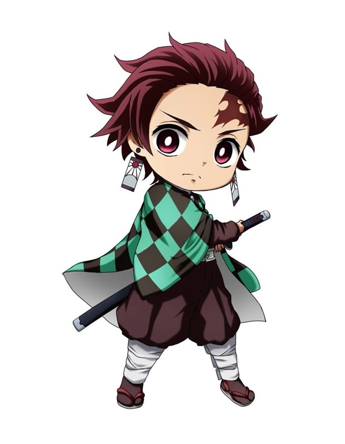 hình avatar Tanjiro chibi cực đẹp
