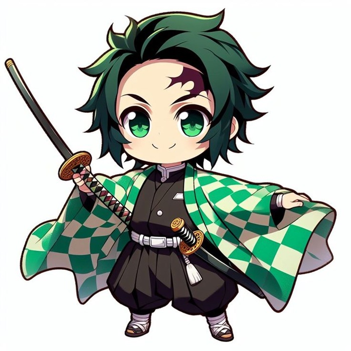 hình avatar Tanjiro chibi cute