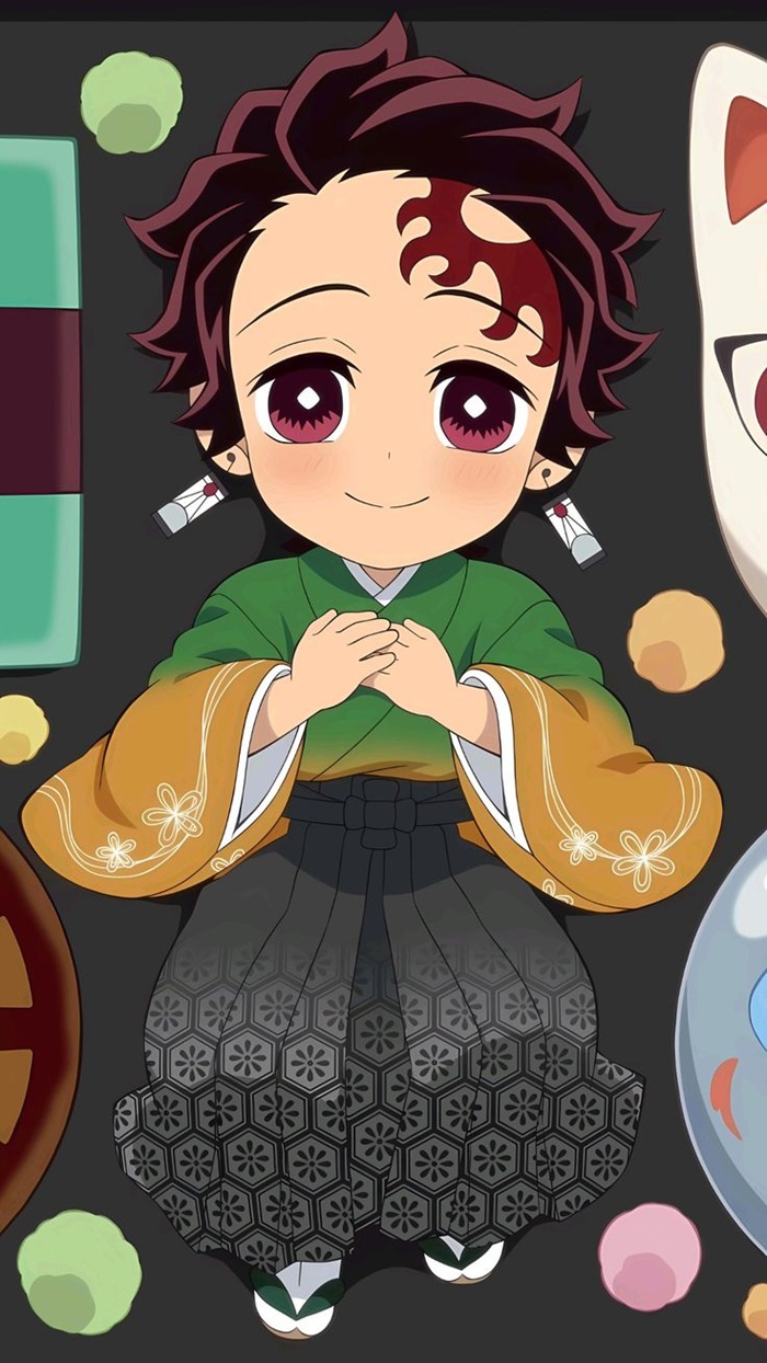 hình avatar Tanjiro chibi đáng yêu nhất