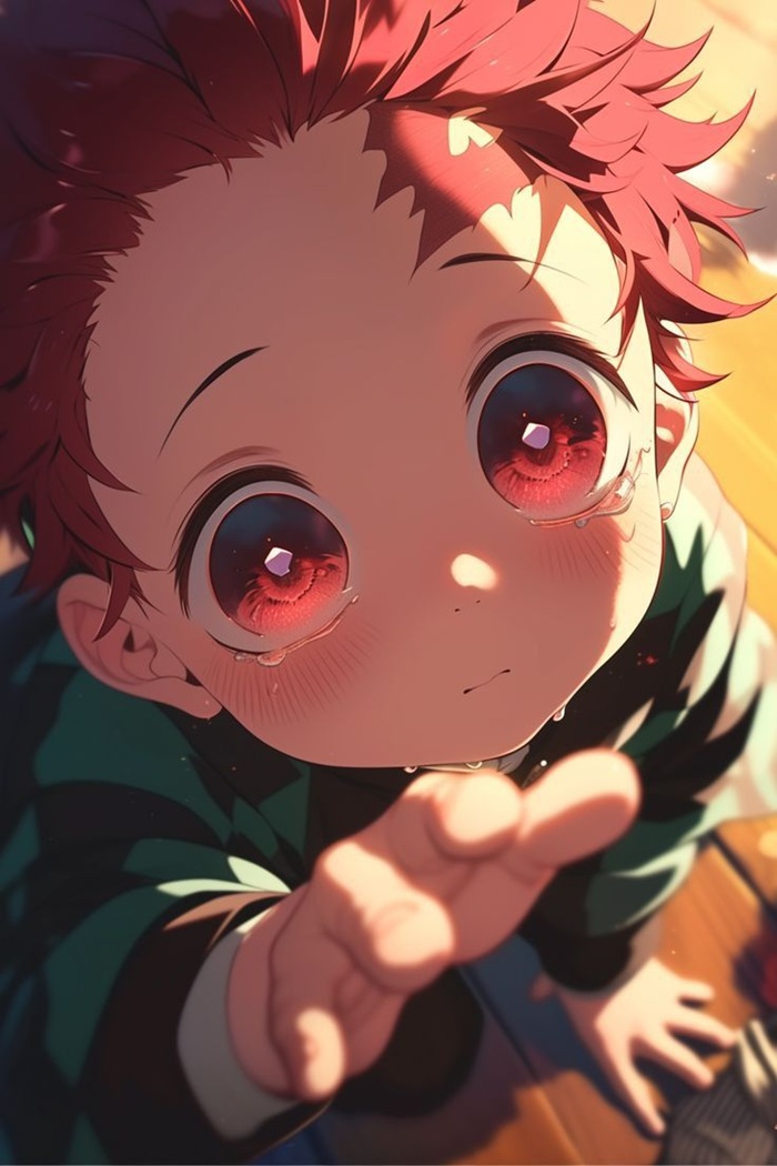 hình avatar Tanjiro chibi dễ thương