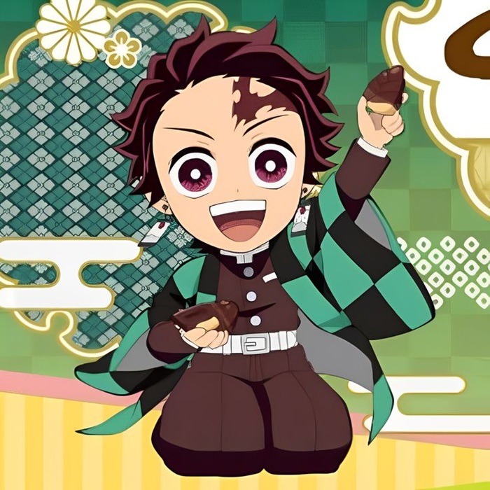 hình avatar Tanjiro chibi hài