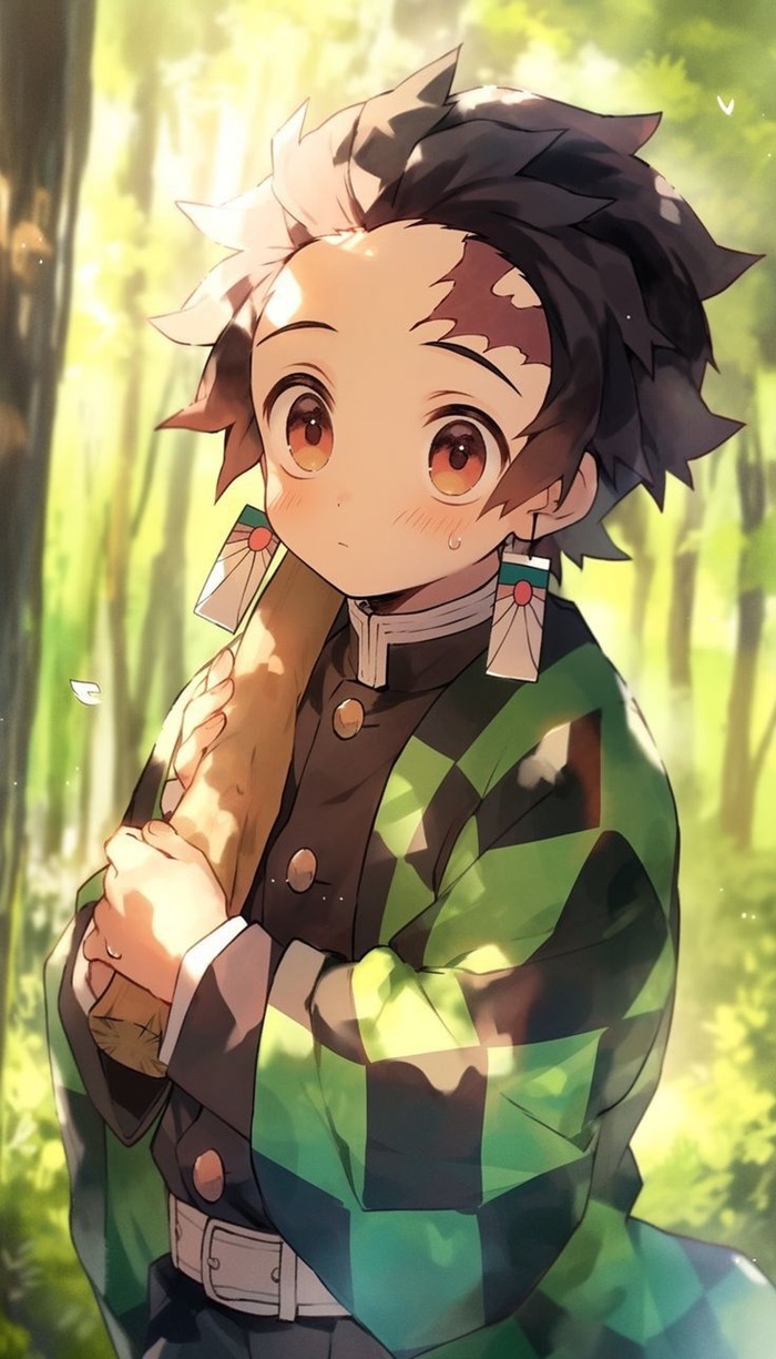 hình avatar Tanjiro chibi siêu đẹp