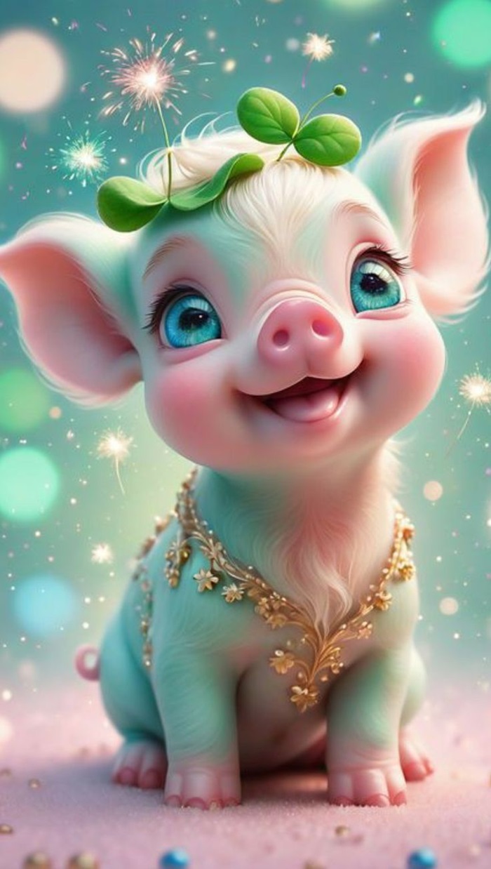 hình heo chibi đáng yêu