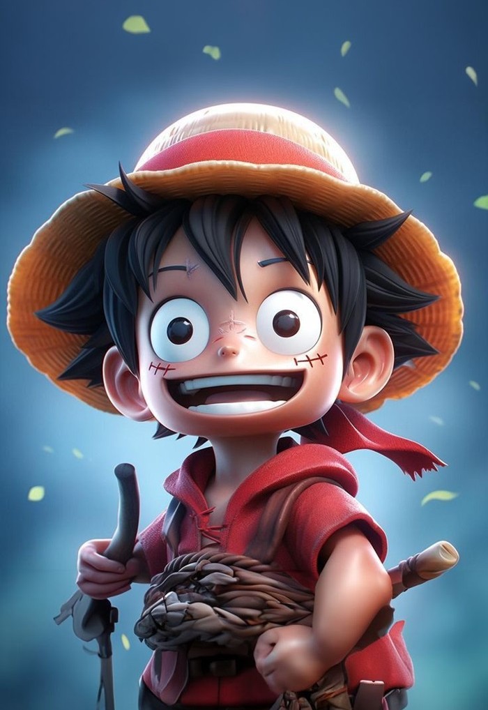 hình luffy chibi cute
