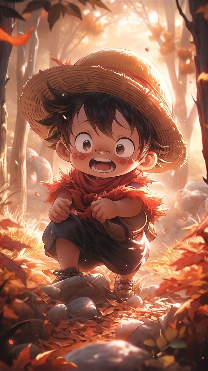 hình luffy chibi đáng yêu