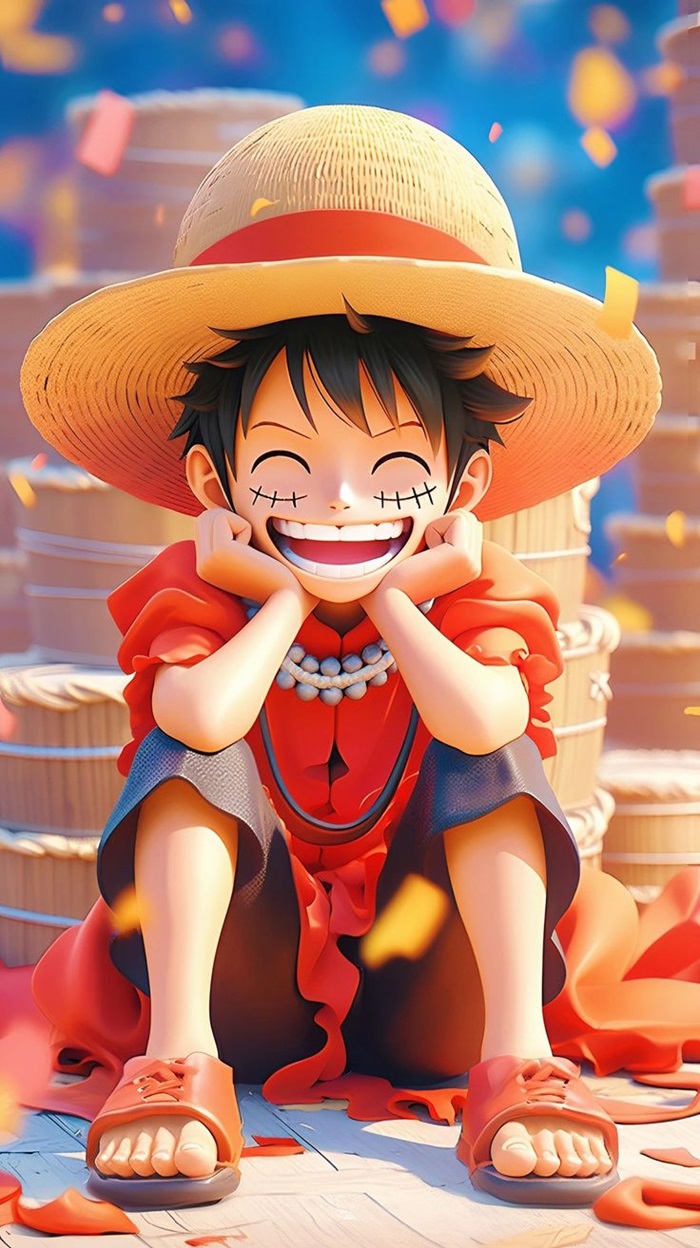 hình luffy chibi vui vẻ