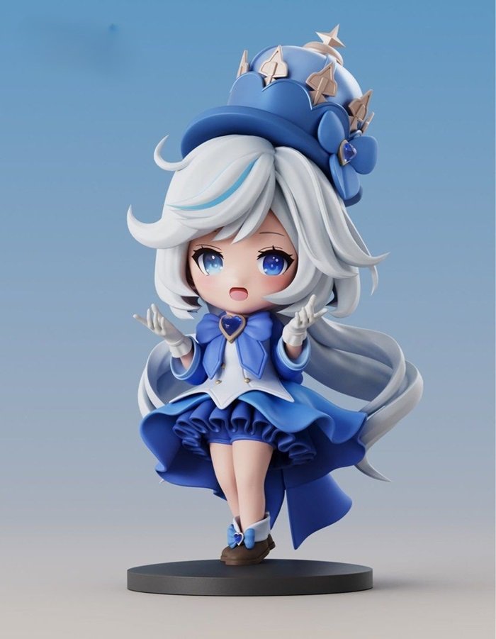 hình nền Furina Chibi 3D cute