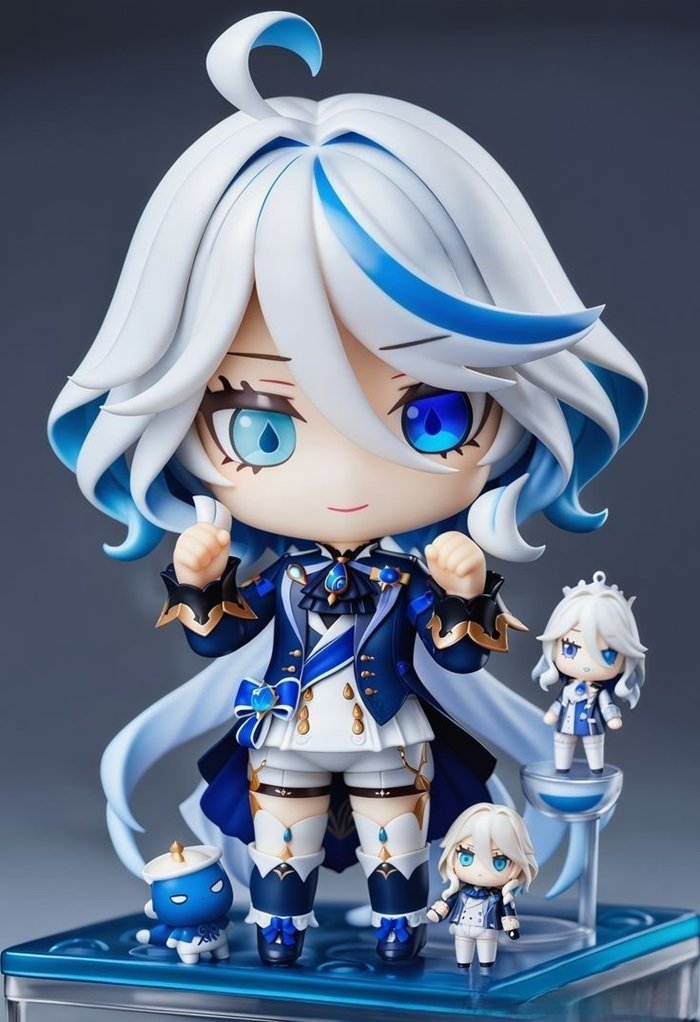 hình nền Furina Chibi 3D