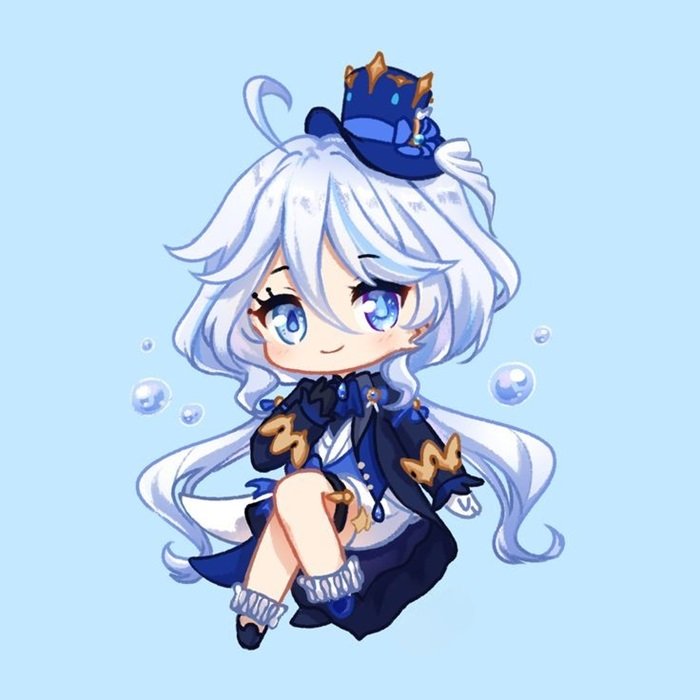 hình nền Furina Chibi cực đáng yêu